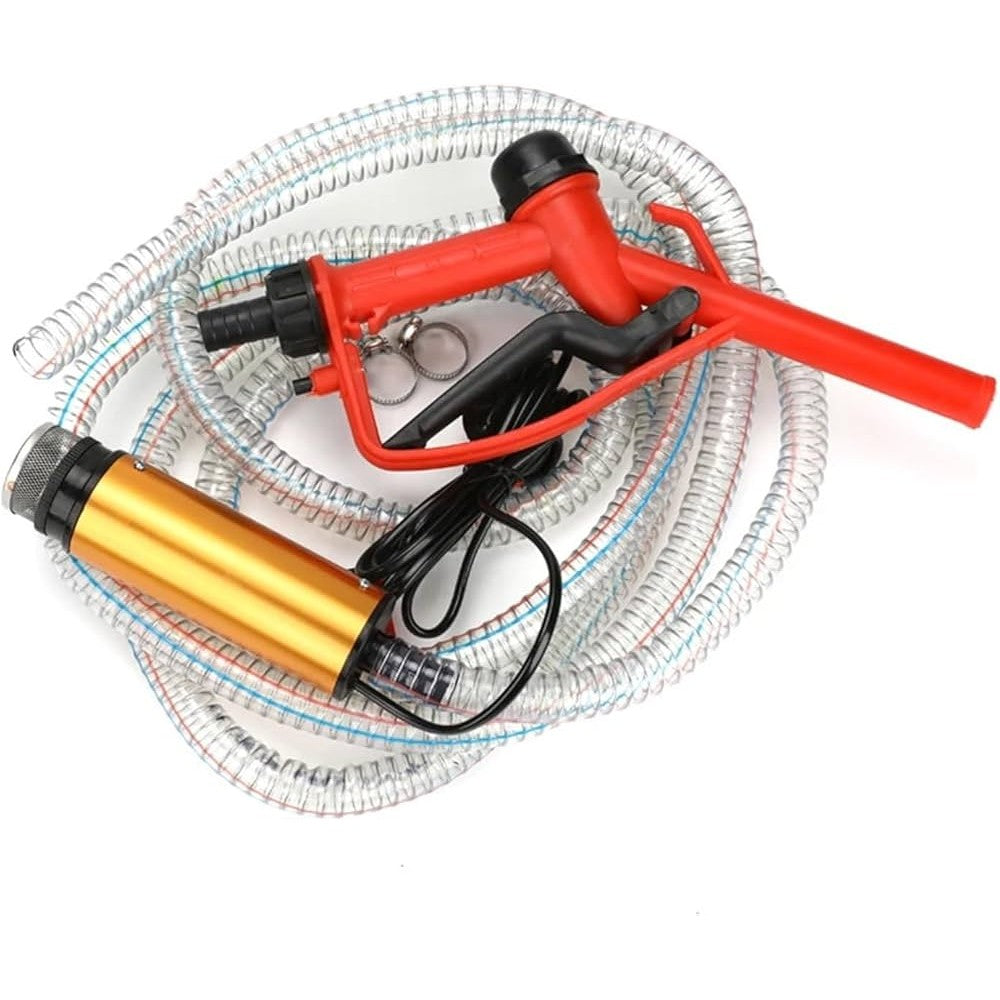 Потопяема помпа за източване на гориво в комплект с пистолет 12/24V T324