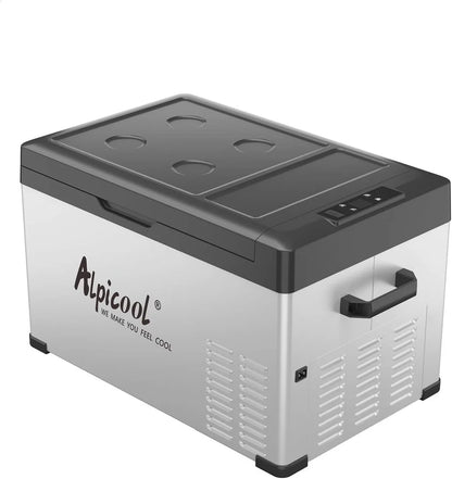 Alpicool 30L Компресорен Авто Хладилник и Фризер -20°C | 12V / 24V / 220V | Портативна Хладилна Кутия за Кола, Къмпинг и Каравана-Т429