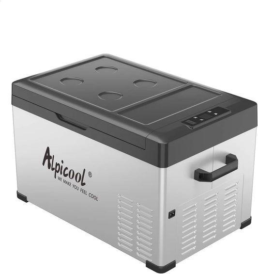 Alpicool 30L Компресорен Авто Хладилник и Фризер -20°C | 12V / 24V / 220V | Портативна Хладилна Кутия за Кола, Къмпинг и Каравана-Т429