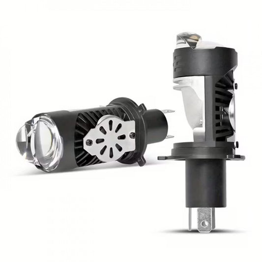 Диодни крушки H4 LED 48W с лупа 6000K – Къси и Дълги, Комплект 2бр