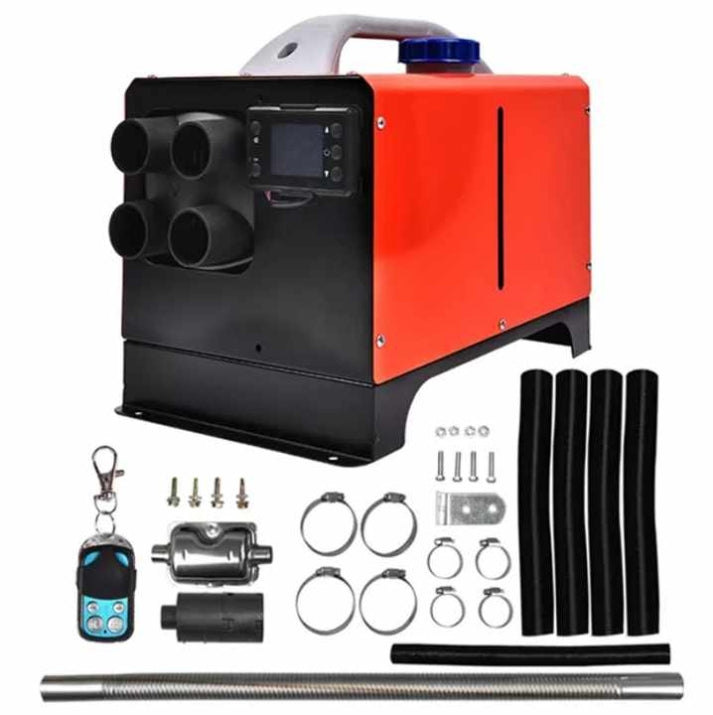 Дизелова суха печка с куфар и алуминиево ядро, 12V/24V 8KW T522