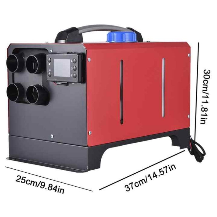 Дизелова суха печка с куфар и алуминиево ядро, 12V/24V 8KW T522