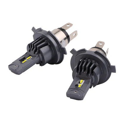 Диодни крушки H4 200W с вграден вентилатор – Мини дизайн, максимална яркост